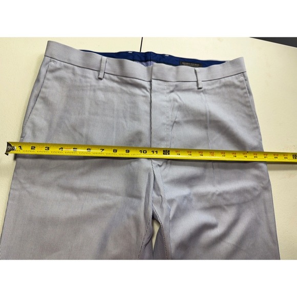 Banana republic Men's Light Blue Striped Dress Pants Business Casual Trousers - Picture 13 of 16